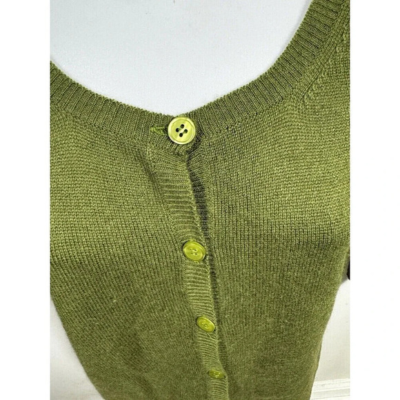 100% CASHMERE BY Workshop Green Small Cardigan Excellent Condition - Picture 3 of 7